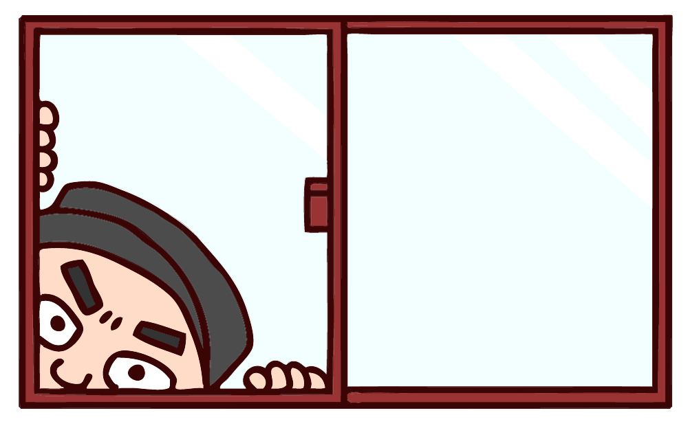 人通りの無い夜の住宅街の張り込み。
静かなので、エンジンを止めて後部座席にひっそり座る。
そこに男が歩いてきて周りをキョロキョロ見回した後、民家の風呂を爪先立ちして覗こうとしている。
でも願いが叶わなかったのか直ぐに立ち去った。
みなさん、風呂に入るときは窓を閉めようね。