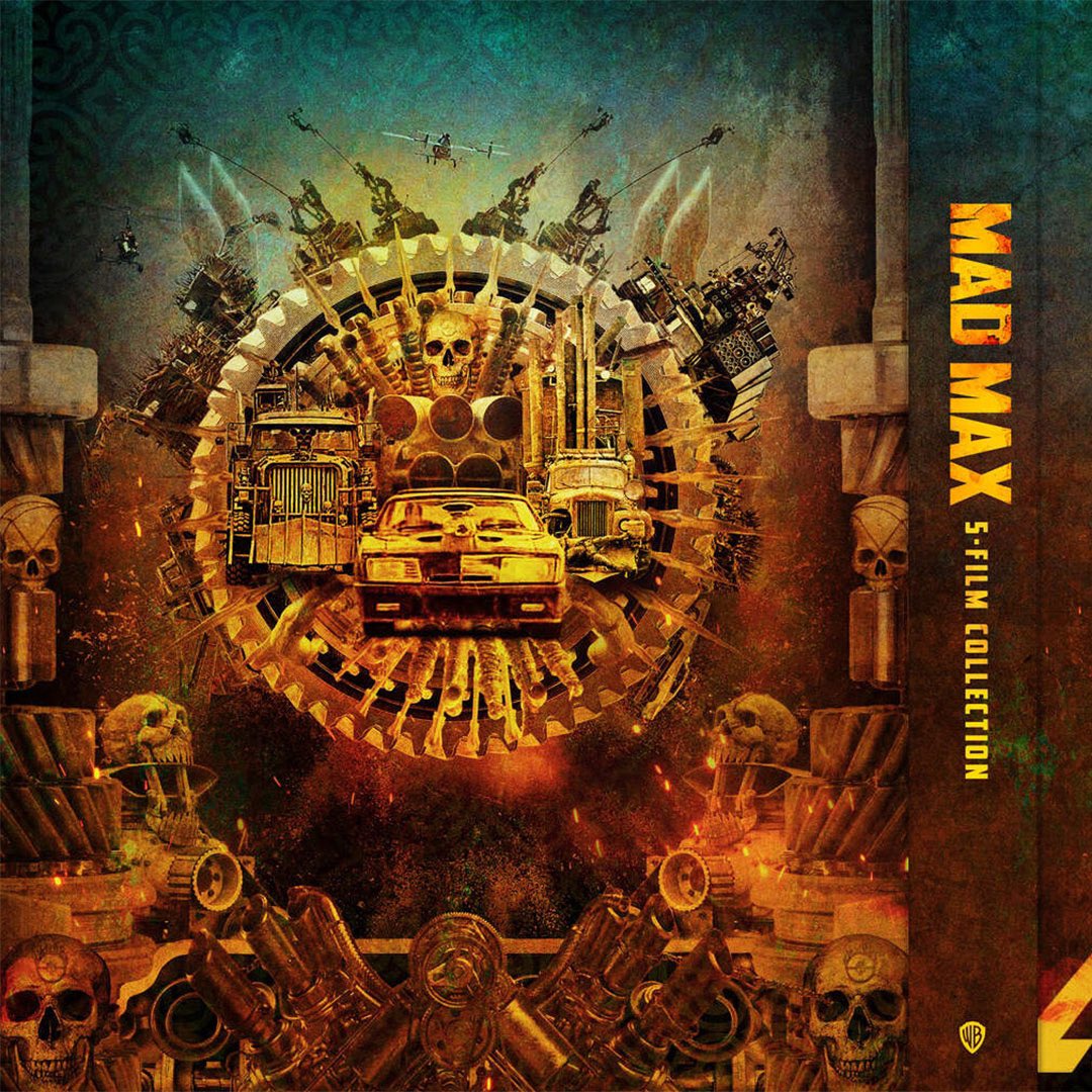 jagdesign's tweet photo. New design for MAD MAX 5-FILM COLLECTION. As a fan of the Mad Max franchise, it was fun designing the packaging for this collection. https://t.co/UReRiFPVOF