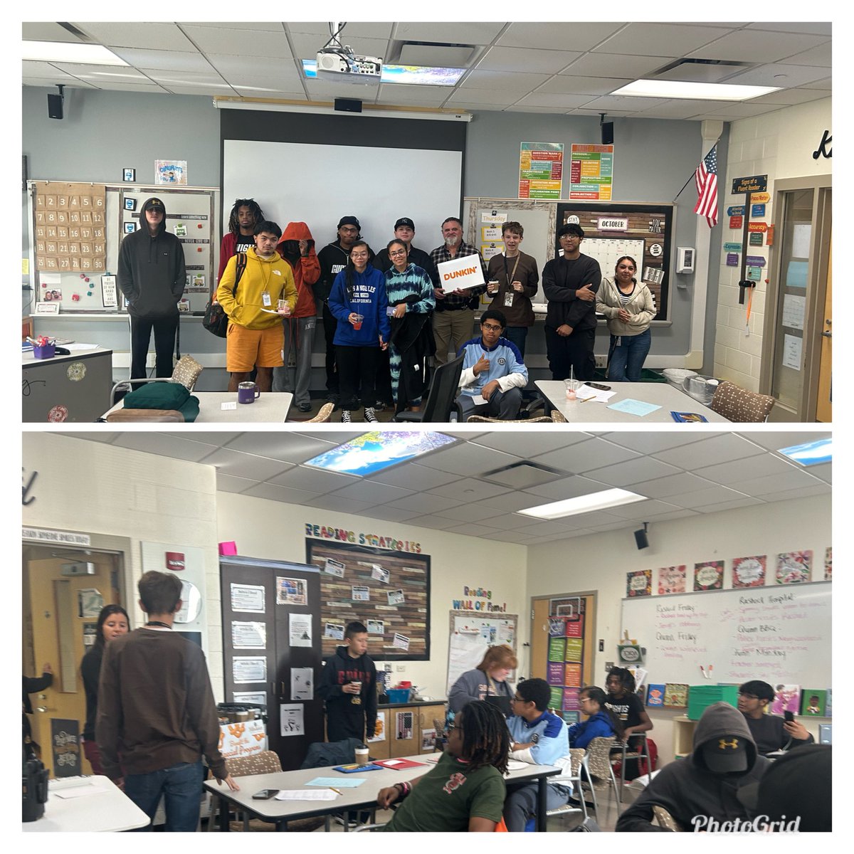 Huge thanks to Officer Mario and Knights Cafe for coming to English today to discuss All American Boys.