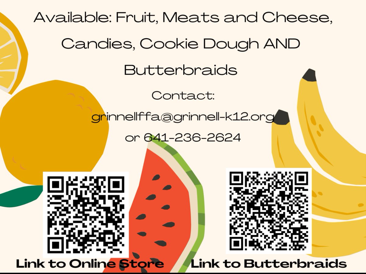 Fall time football also brings another great time dear to our hearts, the FFA fruit and sweets sales fundraiser.  A variety of healthy fruits, meats and cheese and then the temptation of the  sweets, and I will be honest, I go for candy every time!  Check out the flyer and scan