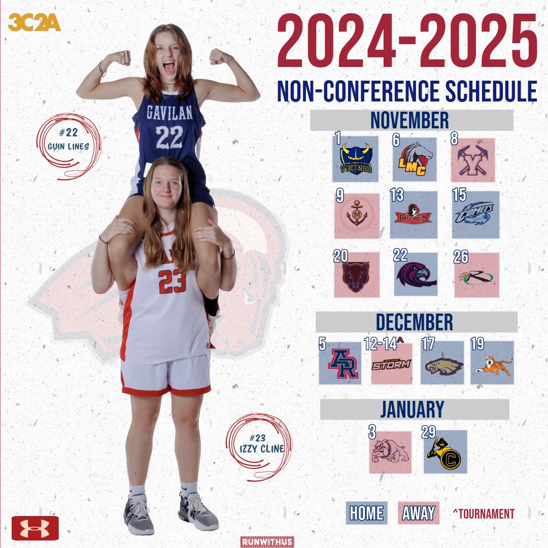 Our 2024-2025 Non-Conference schedule is set! #runwithus #3C2A
