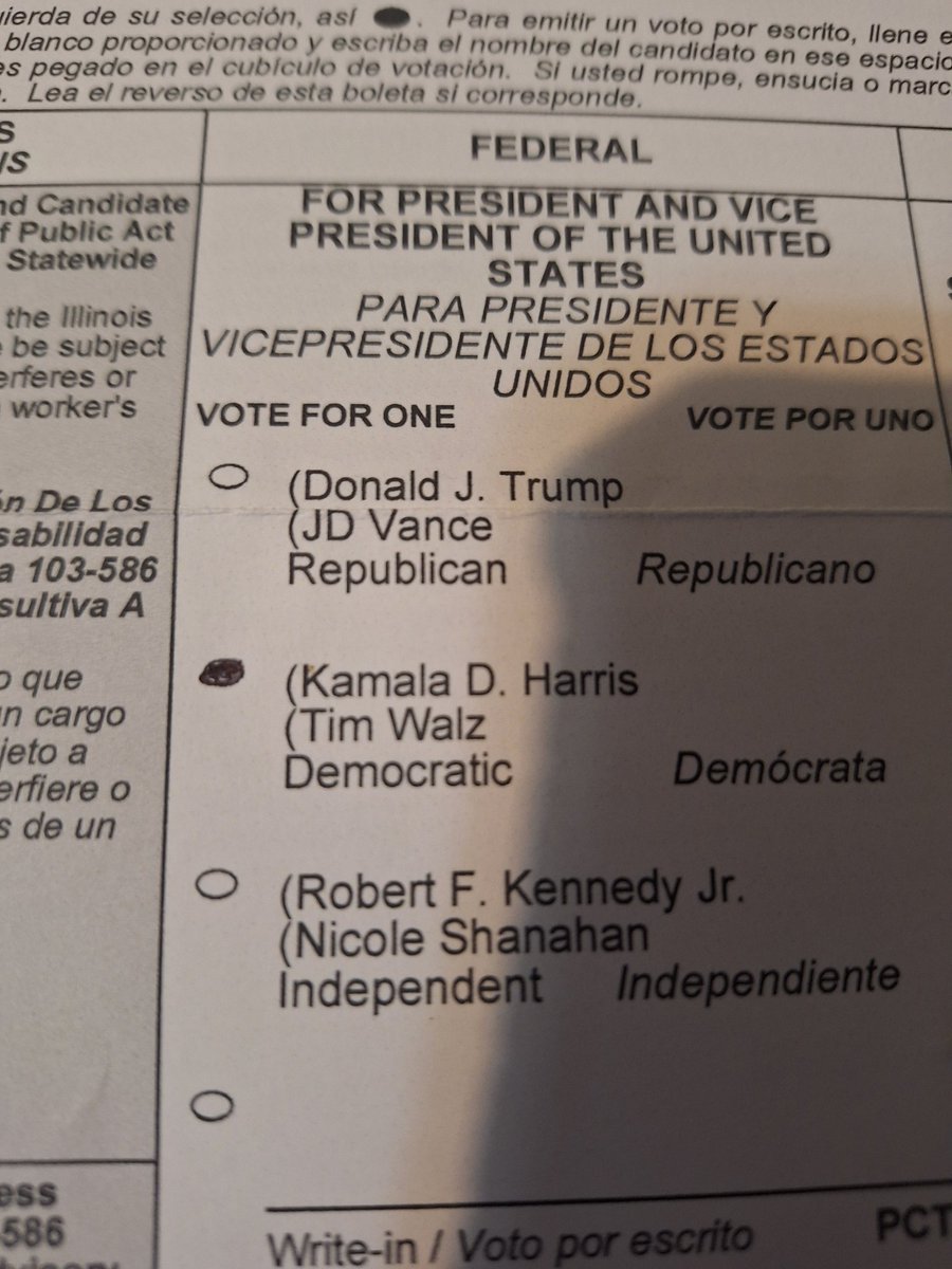 Guess who I voted for.