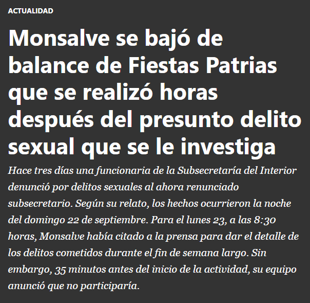 cruela_malefica's tweet photo. @CalderonBassi @NoticiasT13 #Monsalve se ausentó de ese punto de prensa, coincide con la fecha del suceso...🤔 #VerguenzaNacional #ElPeorGobiernoDeLaHistoria https://t.co/JhMUOpkKu7
