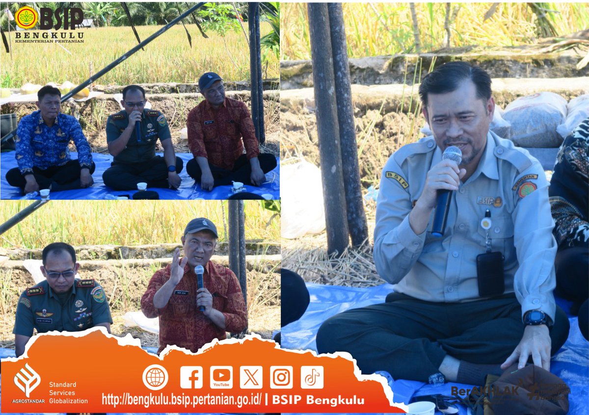 Brmp_Bengkulu's tweet photo. #SapaMalam #FrenSIP

BSIP Bengkulu Lakukan Panen Bersama Pada Kegiatan Produksi Benih Sumber VUB Padi

https://t.co/OpZGAVNZpE

#bsipuntukindonesia
#agrostandar 
#bsipkementan
#kitapastilebihbaik
#pertanianmajumandirimodern
#pompanisasijadisolusi
#jagapanganbiaraman https://t.co/OswZC83hmE