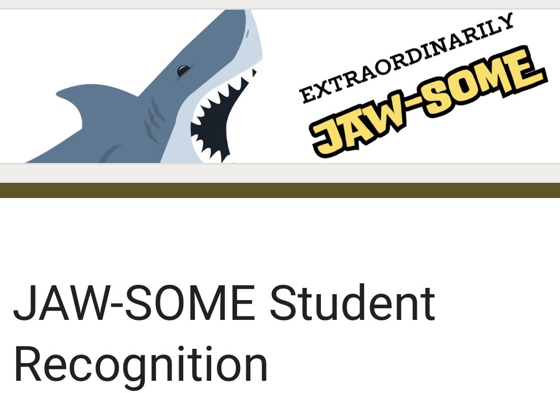 GMBushnell's tweet photo. Today was one of the most enjoyable days I’ve ever had as an educator. I made over 20 positive phone calls home for some of the most “jaw-some” sharks on our campus…and ended the day rewarding  an additional 50 sharks at a dance party.  @HumbleISD @HumbleISD_SFE https://t.co/0WuO1gVPeY