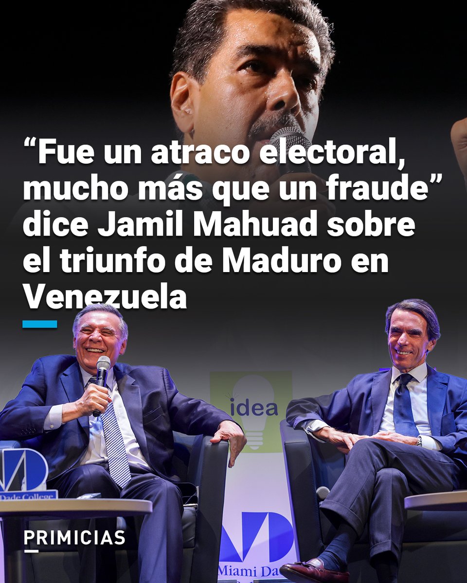 Exjefes de Gobierno de España y América se reunieron para analizar la crisis política en Venezuela. Por Ecuador participaron Jamil Mahuad y Osvaldo Hurtado. prim.ec/4KnI50TO3RC