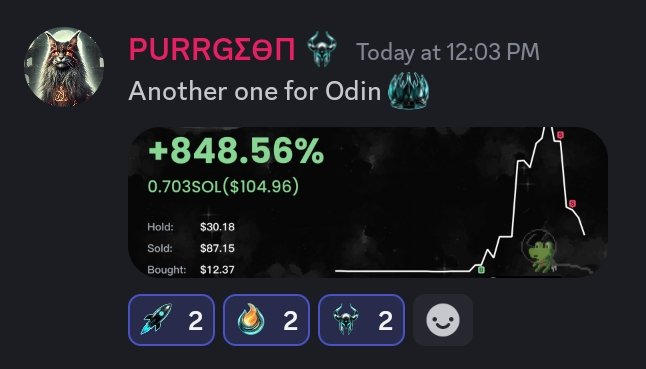 OdinBotio's tweet photo. OdinBot Copy Trading Contest #2 - WIN 5 SOL!!! ⚔️💰📈

To qualify: Follow @OdinBotio, Like + RT this post. ❤️✅ 

Rules:

Whoever makes the highest % gain in a single win, minimum 3.5 SOL.

You can have multiple buys and multiple sells during the trade.

Copy Trading Contest runs for 1 week, starting now.

Good luck everyone and happy hunting!!! 🎯