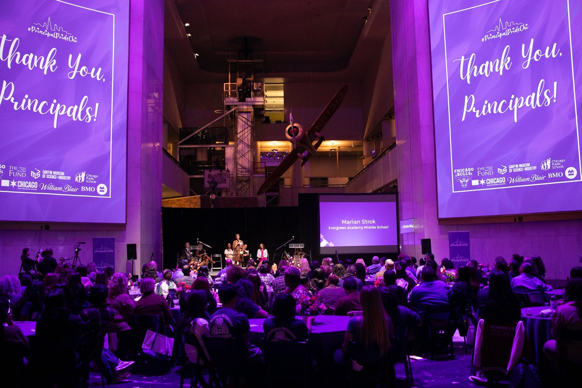 ChiPubSchools's tweet photo. As we celebrate #PrincipalAppreciationMonth, we are honoring the lasting impact of our school leaders at the 2024 Principal Storytelling Evening, hosted by @TheFundChicago!

Echoing our District’s deep appreciation for school leaders, @PedroCPSCEO and @CPSCEdoBogdana recognized the #transformationalleadership of our dedicated principals, whose efforts make a significant difference in our students' and District’s long-term success.

2024 Storytellers:
Principal Shannae Jackson- Gwendolyn Brooks College Preparatory Academy @gbcpa_tweets 
Principal Iliana Rzodkiewicz- Disney II Magnet School 
Principal Marian Strok- Evergreen Academy Middle School
Principal Bill Yeh- William C. Goudy Technology Academy

Educator Advisory Committee 2024 School Leader Innovation Award Recipients:
Assistant Principal Brittany Tidwell-Bailey: Wendell Smith ES 
Principal Maureen Delgado: DeWitt Clinton ES @cpsclinton

Congratulations to all of our incredible school leaders! 
 #TheBestLeadWithCPS #TheBestAreWithCPS #PrincipalPrideChi