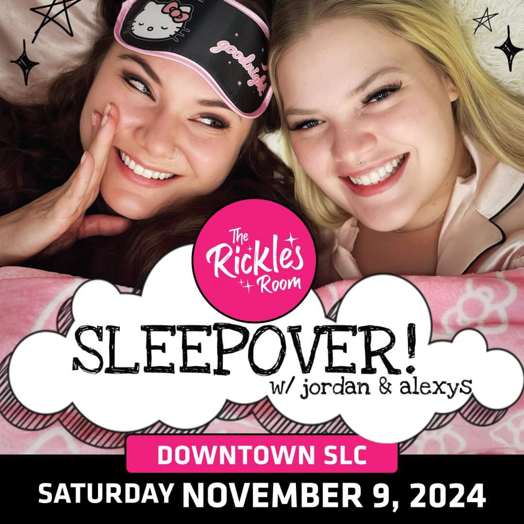 Come be a part of the very first Sleepover! With Jordan and Alexys 
💗💅🏼☁️ Downtown at Wiseguys on November 9th 💗💅🏼☁️ Stand up, Truth or Dare, Spin the Bottle 🤷🏼‍♀️👀
🎟️🎟️🎟️ticket link in bio 🎟️🎟️🎟️ 
PC: @emirymyshell