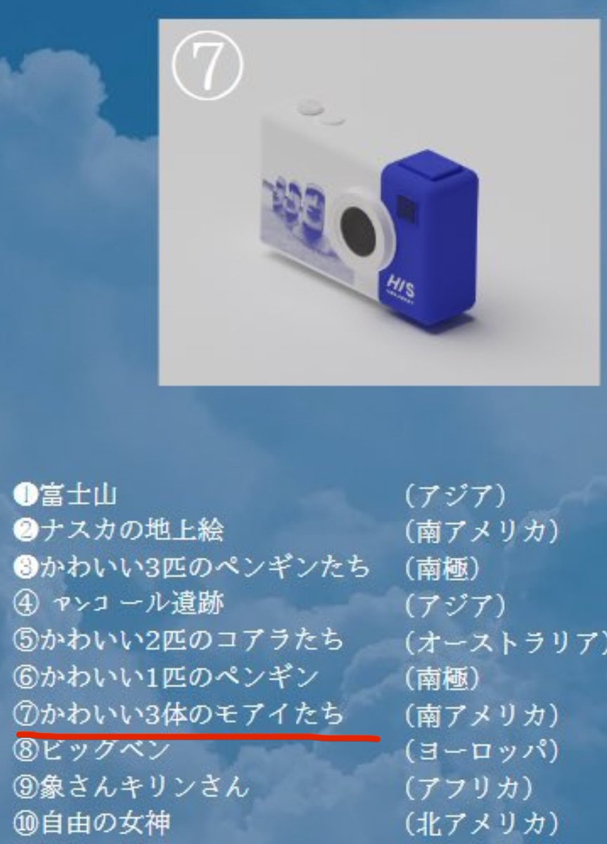 Ken5Moai's tweet photo. 全部良い❗️✨⭐️
でもなんと言っても私は⑦番‼️🗿🗿🗿
欲しかったなぁ〜🤭
#SNIPT
#HIS https://t.co/aiL9WAazhP