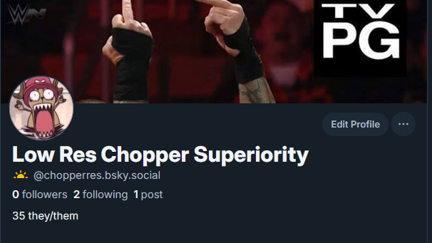 Low Res Chopper Superiority tweet media