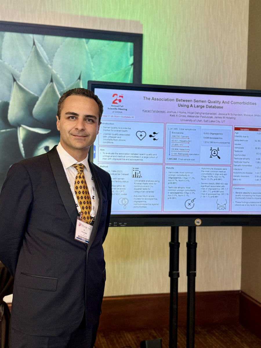 Kiarad Fendereski, MD (@kiafendereski) on Twitter photo Excited to present at #SMSNA24 25th Annual Meeting in Scottsdale, AZ!
Grateful for the guidance of my mentor, <a href="/jimhotalingmd/">Jim Hotaling, M.D.</a> ❤️
<a href="/UtahUrology/">University of Utah Urology</a> Excited to present at #SMSNA24 25th Annual Meeting in Scottsdale, AZ!
Grateful for the guidance of my mentor, <a href="/jimhotalingmd/">Jim Hotaling, M.D.</a> ❤️
<a href="/UtahUrology/">University of Utah Urology</a>