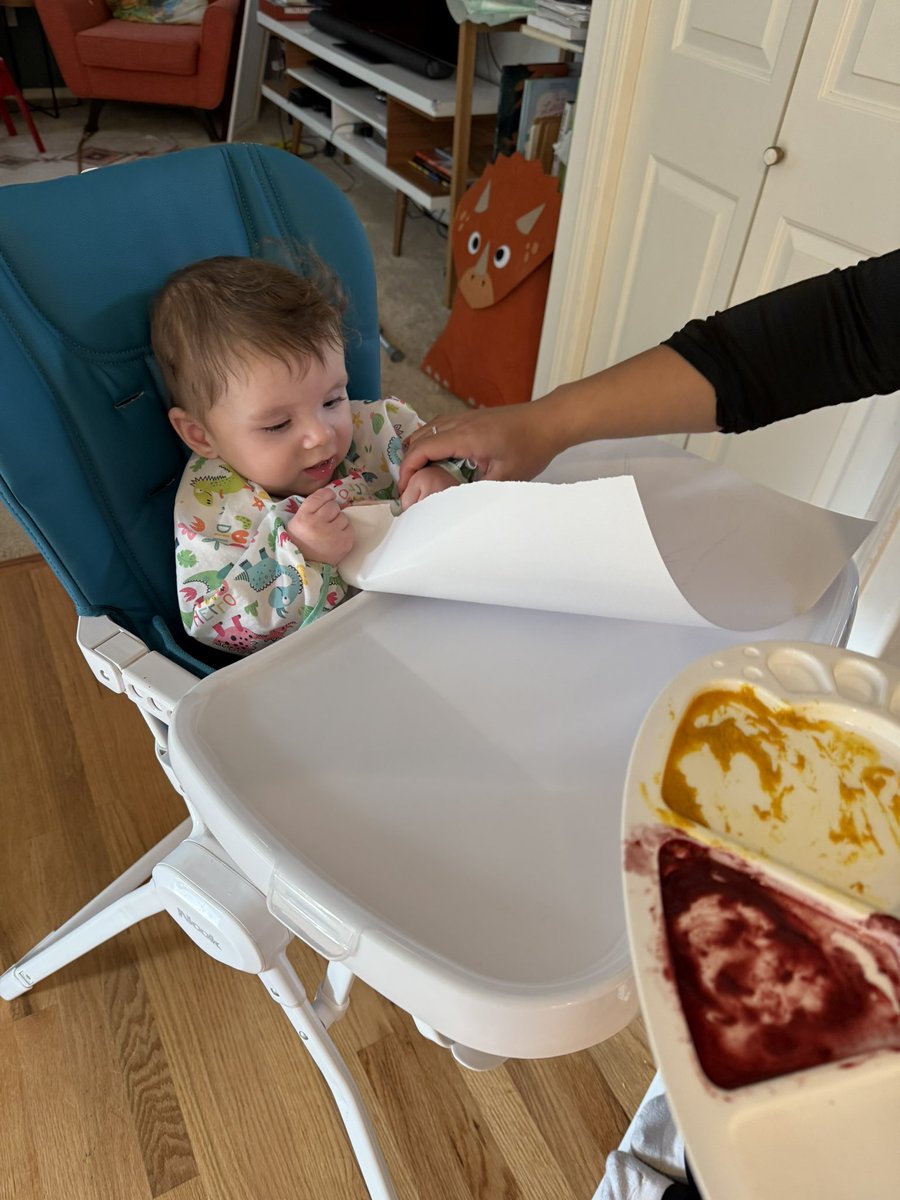 My heart is melting, today I learned a new word from my daughter! For the first time! She’s 2.5 yo, bilingual sweet and silly girl. 
The word was smock.
I dressed up my son for dinner and she said he was wearing a smock 😍