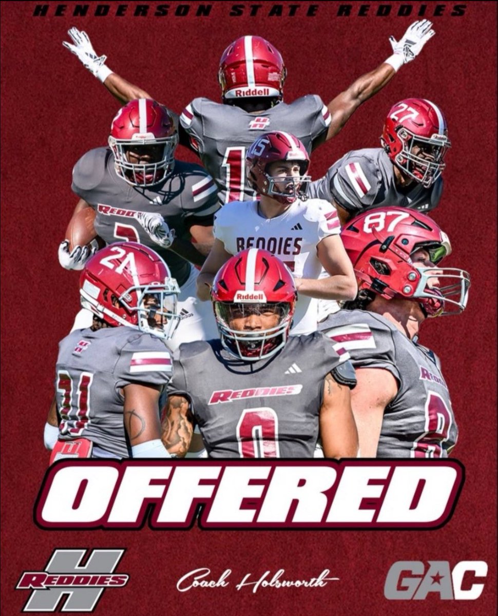 Jayden (@jayden_janshego) on Twitter photo Blessed to receive my 3rd offer from Henderson State!!!
<a href="/Coachwillwagner/">Will Wagner</a> <a href="/CoachJayRose/">Jay Rose</a> <a href="/CoachMarcusGold/">Marcus Gold</a> <a href="/UsherPearson/">Coach PUP</a> Blessed to receive my 3rd offer from Henderson State!!!
<a href="/Coachwillwagner/">Will Wagner</a> <a href="/CoachJayRose/">Jay Rose</a> <a href="/CoachMarcusGold/">Marcus Gold</a> <a href="/UsherPearson/">Coach PUP</a>