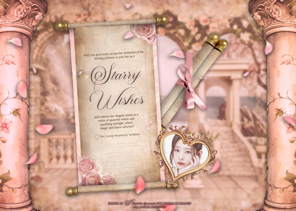 ㅤ
ㅤ
  ꒰ঌ 𝐖𝐇𝐈𝐑𝐋𝐒   𝐎𝐅   𝐇𝐄𝐀𝐕𝐄𝐍 ໒꒱
  𝓓ance   𝓞f   𝓣he   𝓐ngel  🩰𓏲 ๋࣭  ࣪ 

  With  a  heart  full  of  reverence,  I,  CHIN  
  weave  myself  into  the tender  whispers 
  of  the  Angel  as   STARRY   WISH,  ready   
  to dance upon the ethereal light.

ㅤ