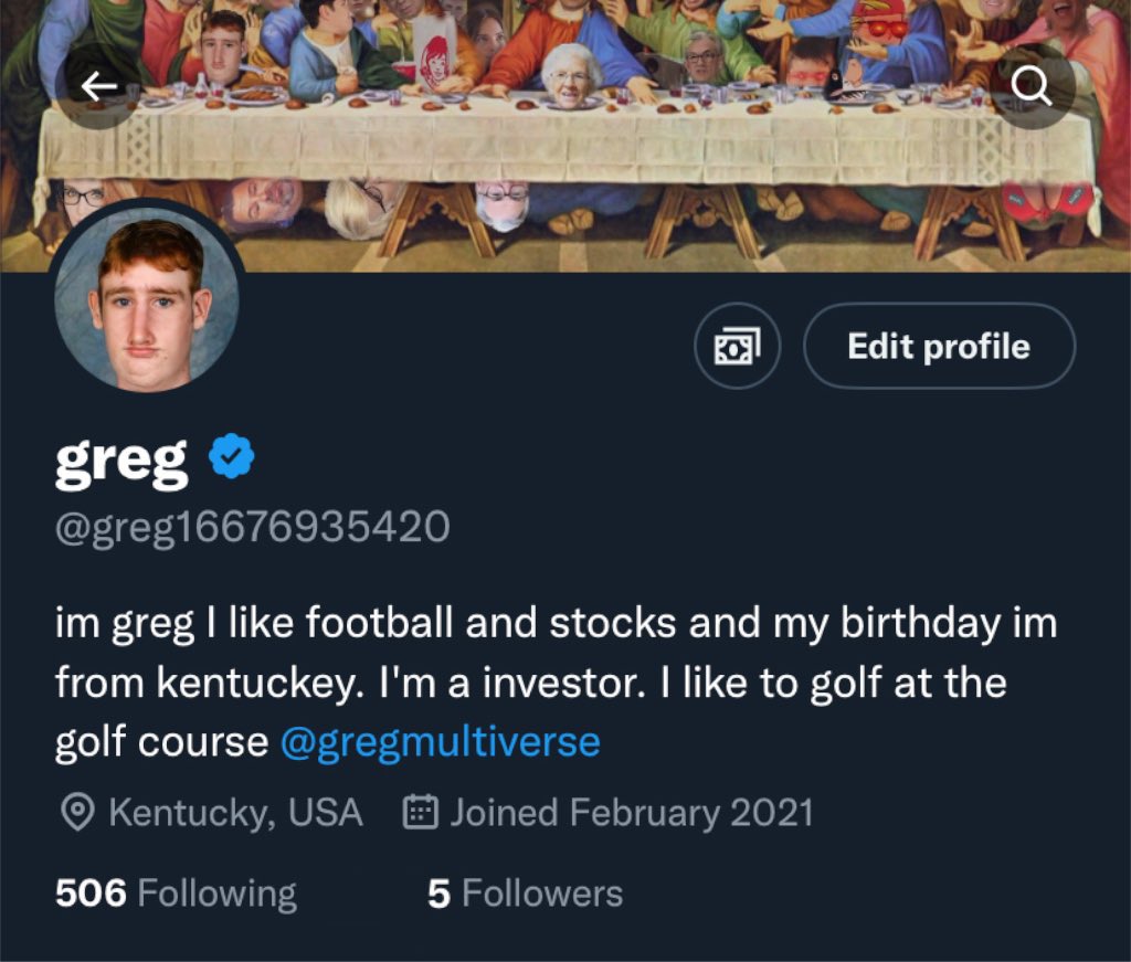 greg16676935420's tweet image. The good news: the bots are gone

The bad news: I’m down to 5 followers
