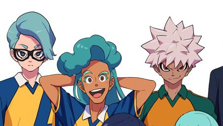 雷門で気になってる3人
特に真ん中の波みたいな髪型してる子、綱海っぽいな…と思ったら声優さんが綱海を演じた阪口周平さんらしい。
右のGKの子もCVが堀江瞬さんだとか… 