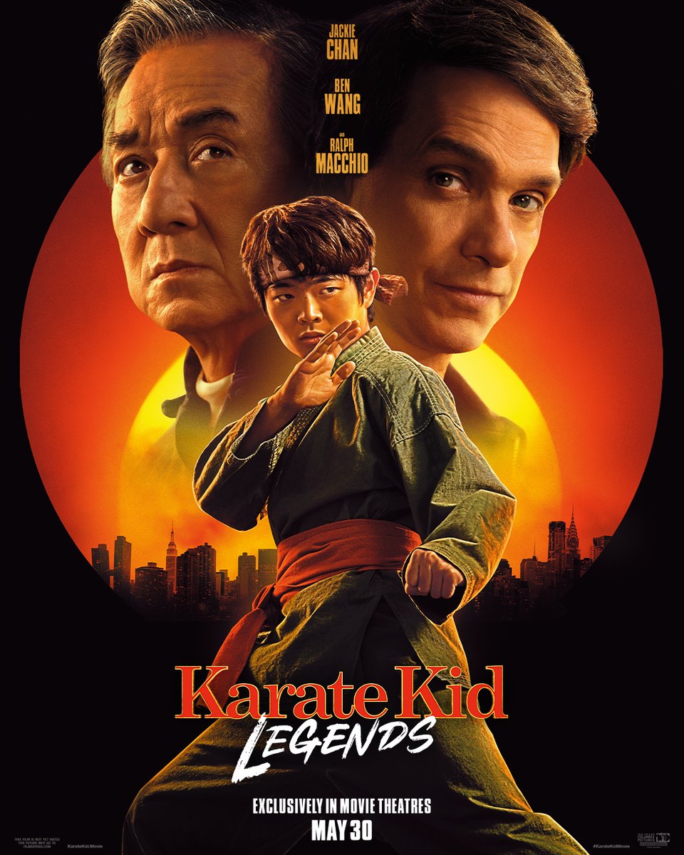 Legends are forever.
 
Jackie Chan, Ben Wang, and Ralph Macchio star in Karate Kid: Legends - exclusively in movie theatres May 30, 2025. #KarateKidMovie