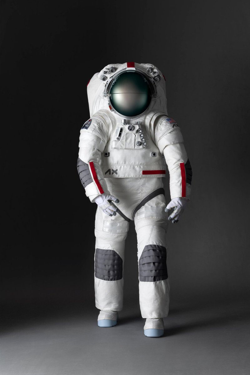 AstronVerse's tweet photo. Exciting update from #IAC2024! The new Axiom lunar spacesuit has been unveiled, and it's set to make history with the #Artemis III mission. Astronauts will be stepping on the Moon in this cutting-edge suit for the first time in over 50 years! 🌕👨‍🚀#SpaceExploration #MoonMission https://t.co/bnsokGMqX2
