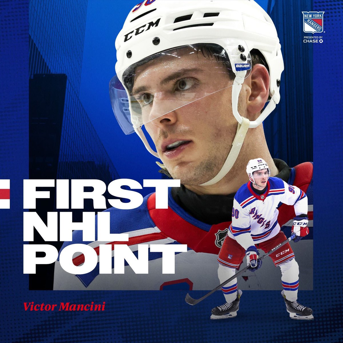 NYRangers's tweet photo. 2-for-1.

Congrats, Victor! https://t.co/gNLNnuIu4S