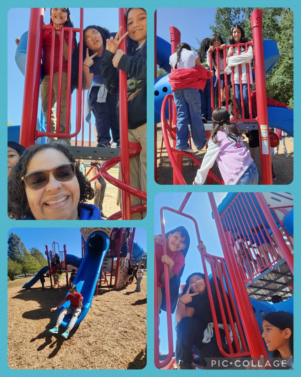Anlyacosta's tweet photo. 4th grade students (and teachers😉) enjoyed today the new Almeda's Spark Park playground. @Almeda_Elem @Ian_Olmstead @deandra_waters @NLPerez3 https://t.co/FYHxdAIxCy