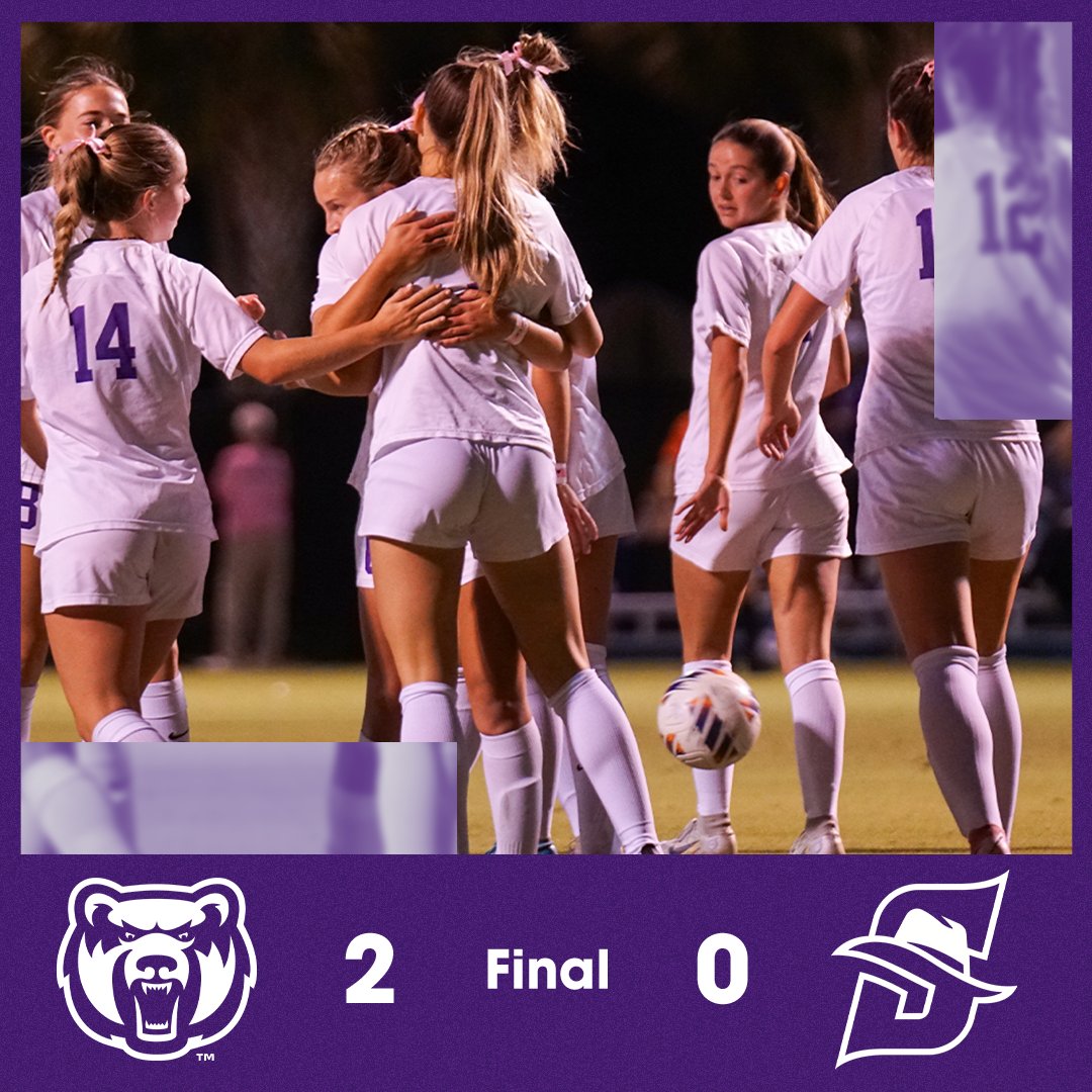 Final | BEARS WIN! Kajsa makes two terrific saves late to seal the deal, and we get the shutout over Stetson!

#BearClawsUp