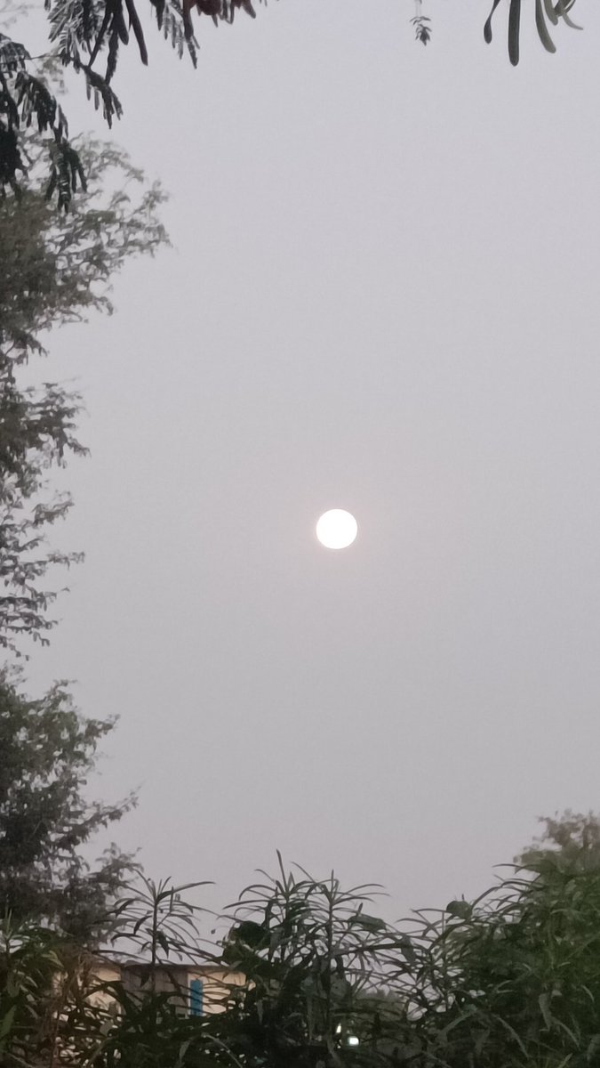 भोर का चांद...