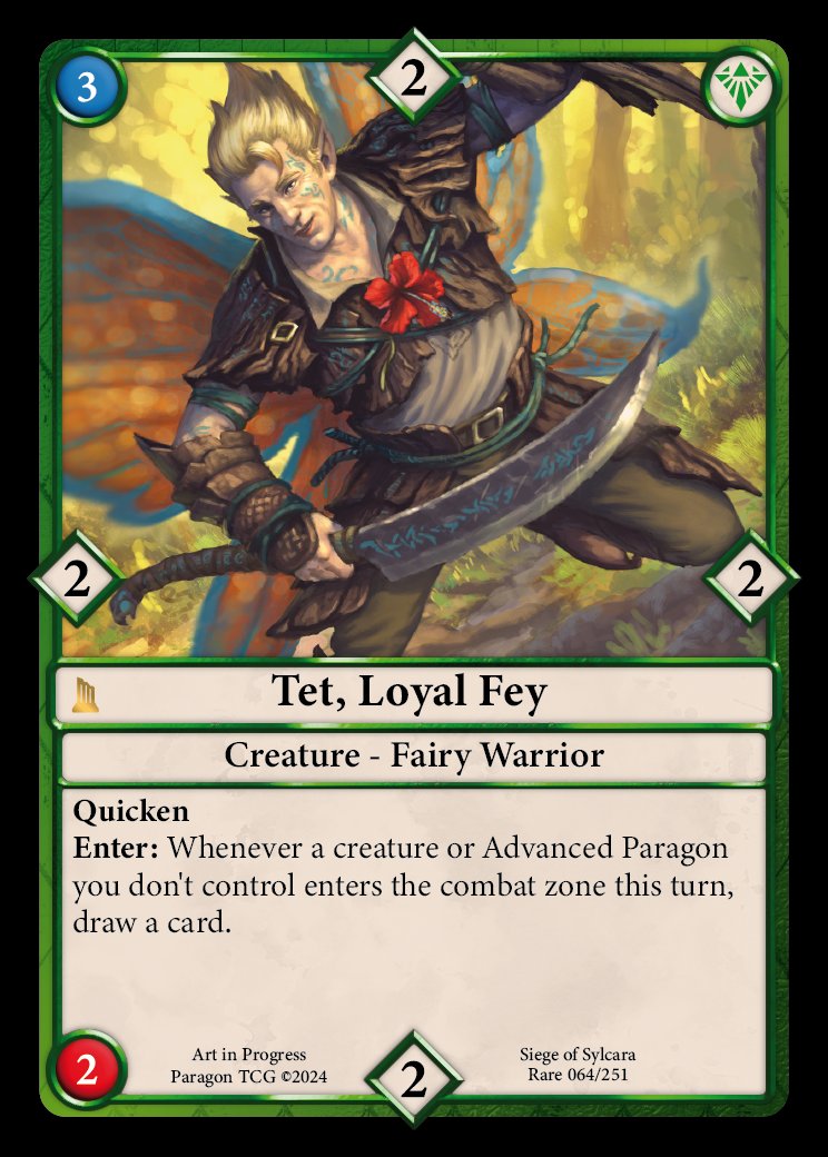 Tet joins the battle! 

When you need a helping hand look no further than Tet, Loyal Fey!
