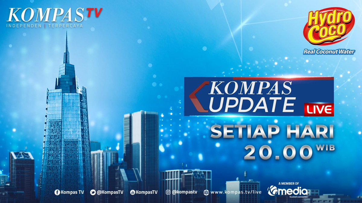 KompasTV's tweet photo. Temukan informasi terkini dari meja redaksi KompasTV dalam #KompasUpdate sesaat lagi, bersama @My_HydroCoco https://t.co/t8c71wGXmw
#Ad #HydroCoco #KesegaranAlami https://t.co/UaOI0PxdI9