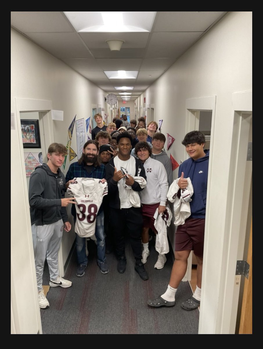 For senior week, a Collierville Football tradition is to give your jersey to teacher or influential person in your highschool career. I chose to give mine to Mr. Moskal who has been one of the coolest people I have met.

<a href="/CHSDragonFB/">CHS Dragon Football</a> <a href="/CoachJoeRocconi/">Coach Joe Rocconi</a>
