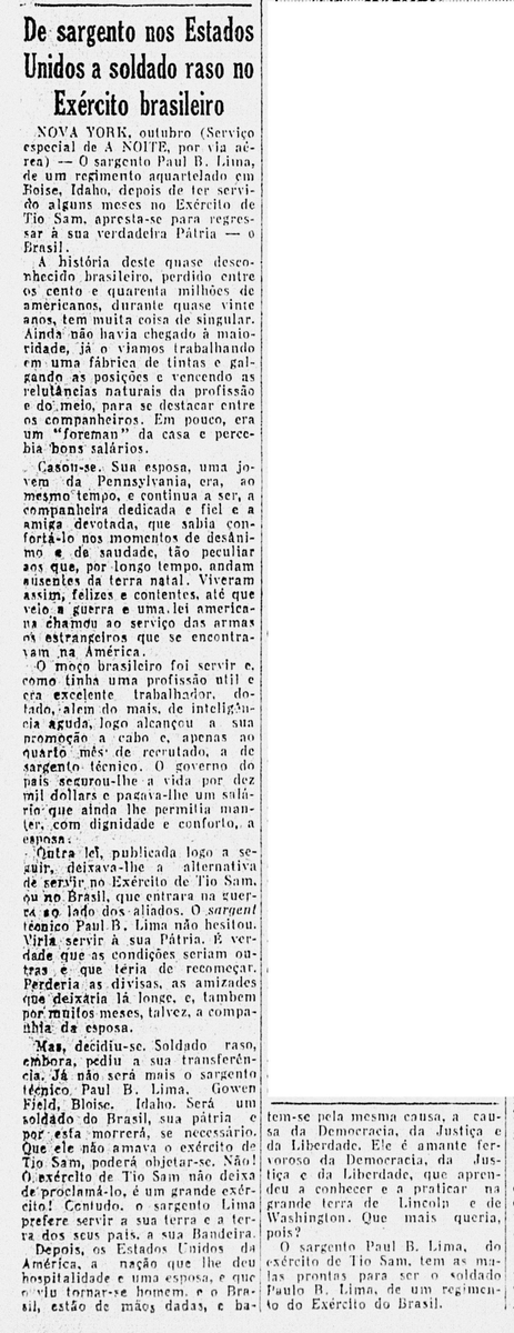 sentandoapua's tweet photo. Notícias da 2ª Guerra: 18OUT1943-De sargento nos EUA a soldado raso no Exército brasileiro https://t.co/dJijJDnYUv
#OUT43 #ANoite #WWII #FEB #EUA #sargento @USArmy @exercitooficial @feb_brasil https://t.co/1HtsLjQBtm