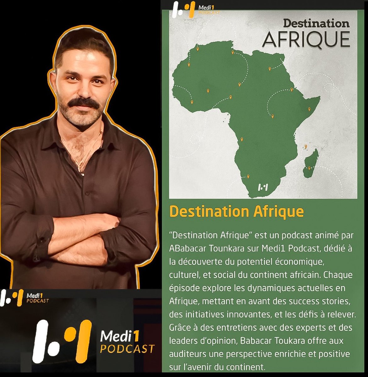 el_atiri's tweet photo. je participerai au podcast Destination Afrique sur Medi1, animé par Babacar Tounkara, où j’ai été invité en tant qu’artiste photographe, auteur de livres et poète, pour partager mon point de vue sur les dynamiques culturelles, économiques et sociales du continent africain https://t.co/uwgpPGJk3o