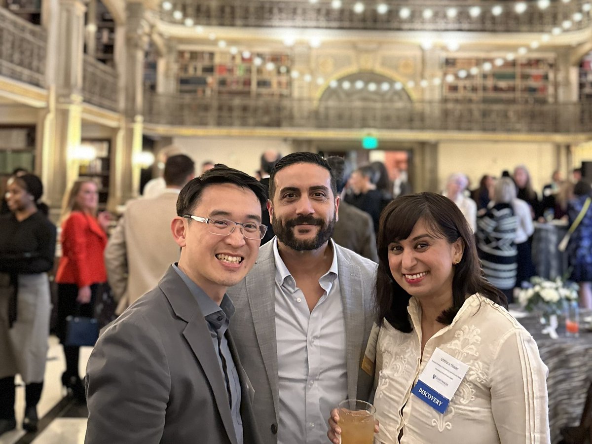 Anthony Leung (@leunglab) on Twitter photo Great time celebrating with <a href="/JohnsHopkinsBMB/">Johns Hopkins BMB</a> colleagues <a href="/VitoRebecca1/">Vito Rebecca</a> and <a href="/UttharaNayar/">Utthara Nayar, PhD (she/her) 🟦</a> on our <a href="/JohnsHopkins/">Johns Hopkins University</a> VPR awards in beautiful Peabody library. Thanks <a href="/deniswirtz/">Denis Wirtz</a> for leading this transformative effort on Hopkins research! Great time celebrating with <a href="/JohnsHopkinsBMB/">Johns Hopkins BMB</a> colleagues <a href="/VitoRebecca1/">Vito Rebecca</a> and <a href="/UttharaNayar/">Utthara Nayar, PhD (she/her) 🟦</a> on our <a href="/JohnsHopkins/">Johns Hopkins University</a> VPR awards in beautiful Peabody library. Thanks <a href="/deniswirtz/">Denis Wirtz</a> for leading this transformative effort on Hopkins research!