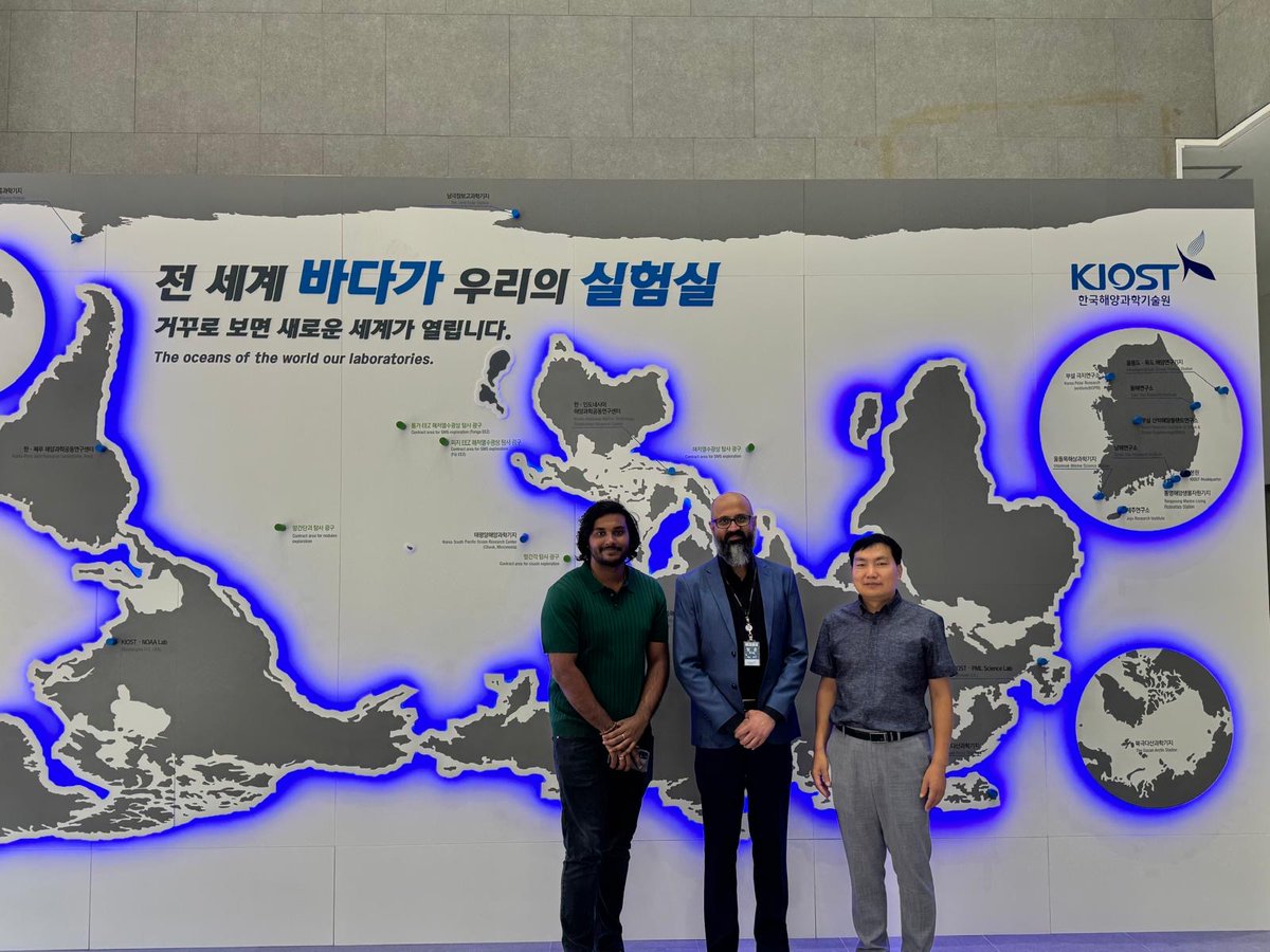 sachin1618's tweet image. Privileged to spend a week designing #EO components of coastal/marine spatial planning projects for PICTs and its technical implementations at #KIOST (Korea Institute of Ocean Science and Technology) in Busan. @DEarthPacific