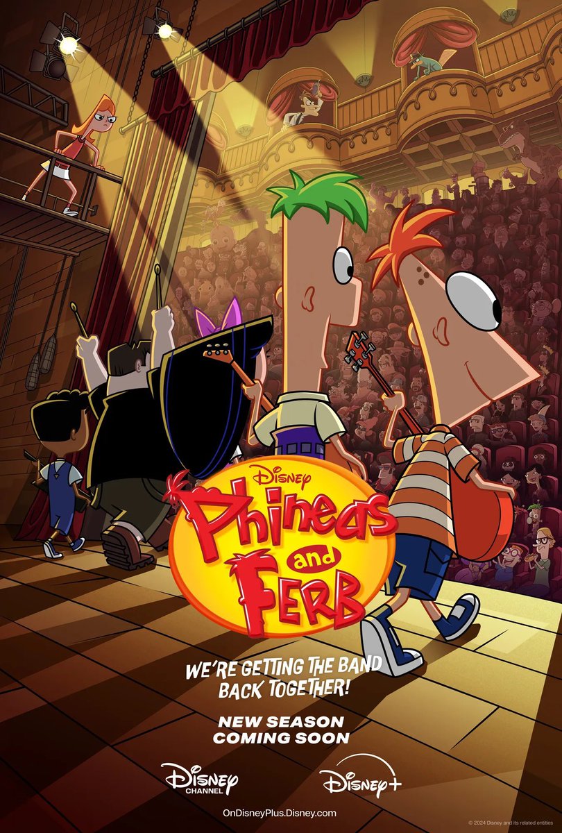DiscussingFilm's tweet image. The whole cast will be returning for the ‘PHINEAS &amp;amp; FERB’ revival.

Releasing in 2025 on Disney+