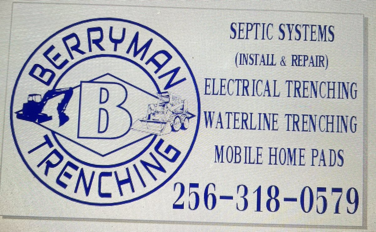 Huge THANK YOU to Mike Berryman for always supporting our program. When he knows we have a project going, he never hesitates to do all he can to help get it done.
Support those that support us!  Give Berryman Trenching a call when you need work done right.