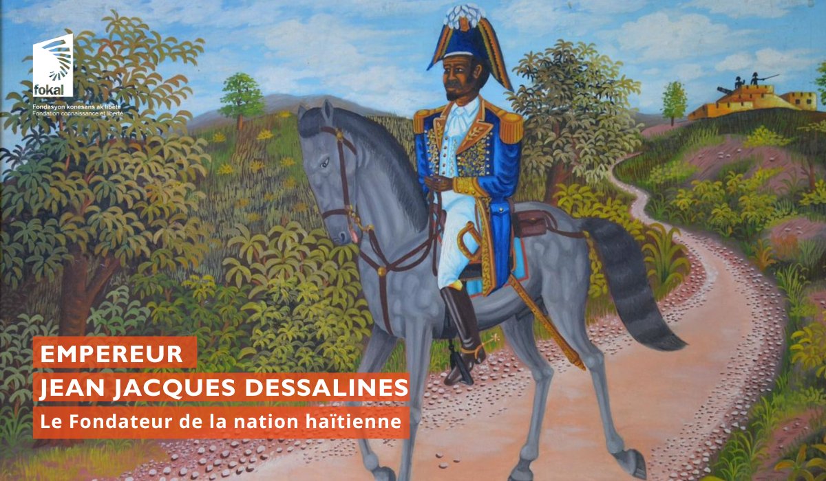 17 oct.: Haïti commémore le 218e anniversaire de l'assassinat de l'Empereur Jacques 1er, père fondateur de la nation. <a href="/FOKAL_Ayiti/">FOKAL</a> invite chaque Haïtien à s’inspirer de son héritage pour construire un avenir solidaire et équitable face aux défis actuels.
🔗bit.ly/48e81ZT