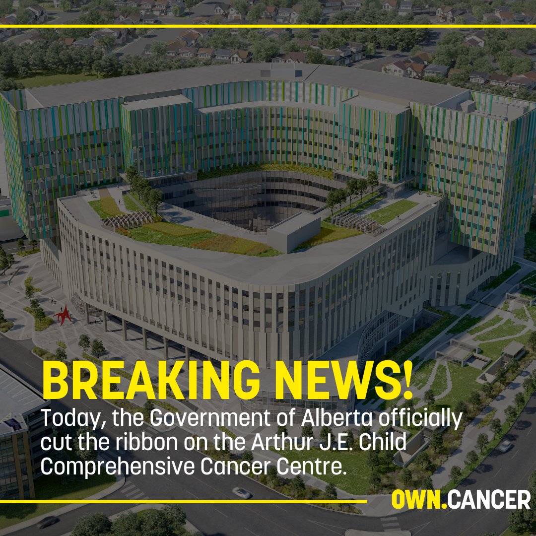 OWN.CANCER (@weowncancer) on Twitter photo We are proud to celebrate the official ribbon cutting of the Arthur J.E. Child Comprehensive Cancer Centre before it opens its doors to patients later this month. We are ready to #OWNCANCER!
<a href="/YourAlberta/">Alberta Government</a> <a href="/AHS_media/">Alberta Health Services</a> <a href="/UCalgary/">U Calgary</a> <a href="/albertacancer/">albertacancer</a> We are proud to celebrate the official ribbon cutting of the Arthur J.E. Child Comprehensive Cancer Centre before it opens its doors to patients later this month. We are ready to #OWNCANCER!
<a href="/YourAlberta/">Alberta Government</a> <a href="/AHS_media/">Alberta Health Services</a> <a href="/UCalgary/">U Calgary</a> <a href="/albertacancer/">albertacancer</a>