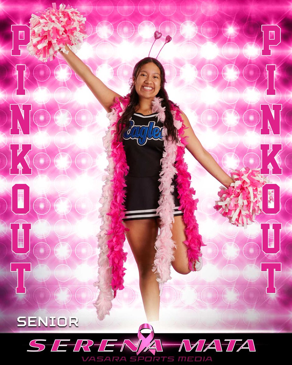 Vasaraphoto's tweet photo. Game Day &amp; PINK OUT!!!!
🆚 Austin Anderson
⌚️7:30 PM - Varsity
🏟️ BISD Memorial Stadium
🎟️ Gate
Meet Your Varsity Cheerleader
sENIOR - sERENA mATA
#helpusrise #nrhsch #CreekisRising
 @Coach_ThomasCCH
@CCredzone https://t.co/MllZiYMTrK