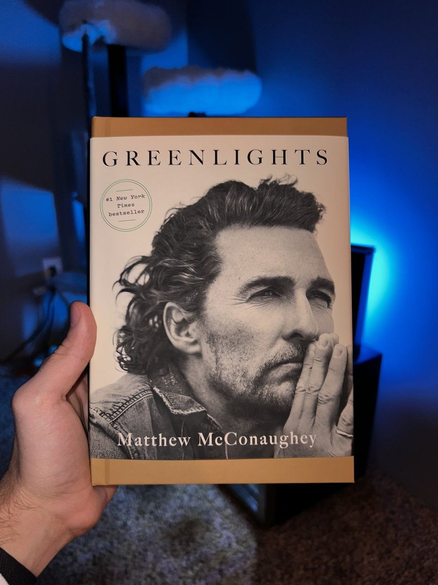 I finally got around to reading Greenlights by <a href="/McConaughey/">Matthew McConaughey</a> and it was well worth it. Great stories, plenty of inspiration, and a ton of life lessons that we could all learn something from.