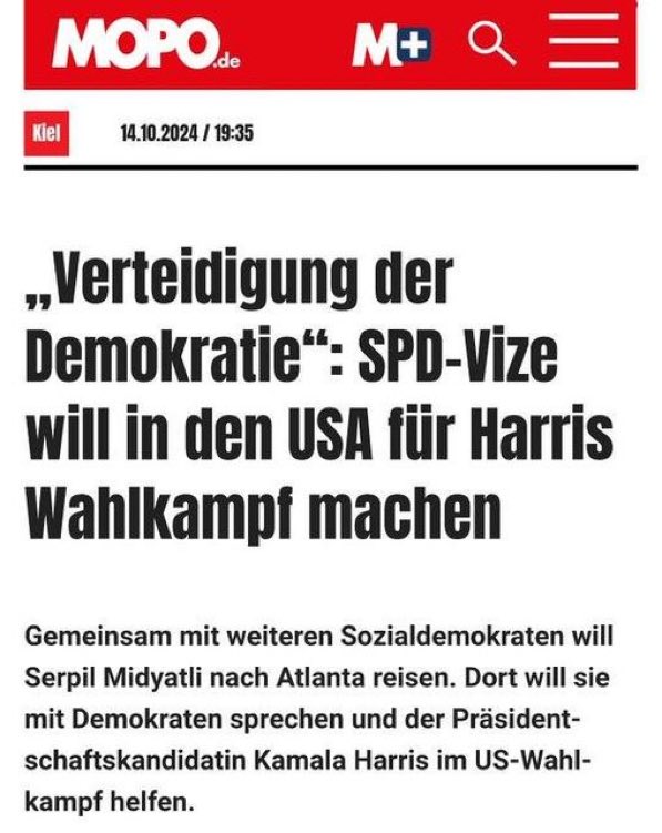 TinkerNelli's tweet photo. foreign election interference ist eine Straftat in den USA, liebe Frau #SerpilMidyatli (@SerpilMidyatli).
Ich finde aber bewundernswert, dass Sie bereit sind für "ihre Demokratie" ins Gefängnis zu gehen.
Ist natürlich was ganz anderes wenn SIE das tun, als z.B. Russland oder so https://t.co/EPF0qhPRSY