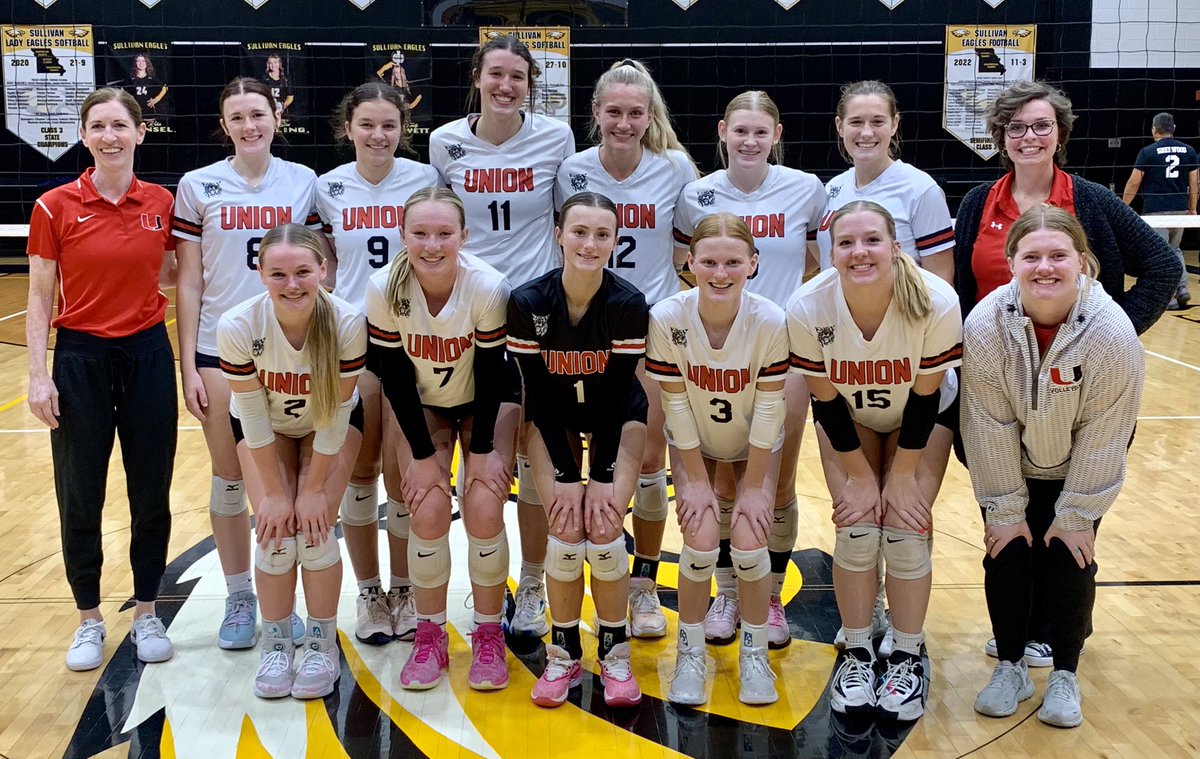 Union def. Sullivan, 25-12, 28-28, 25-16 to win first outright Four Rivers Conference title since 1987.