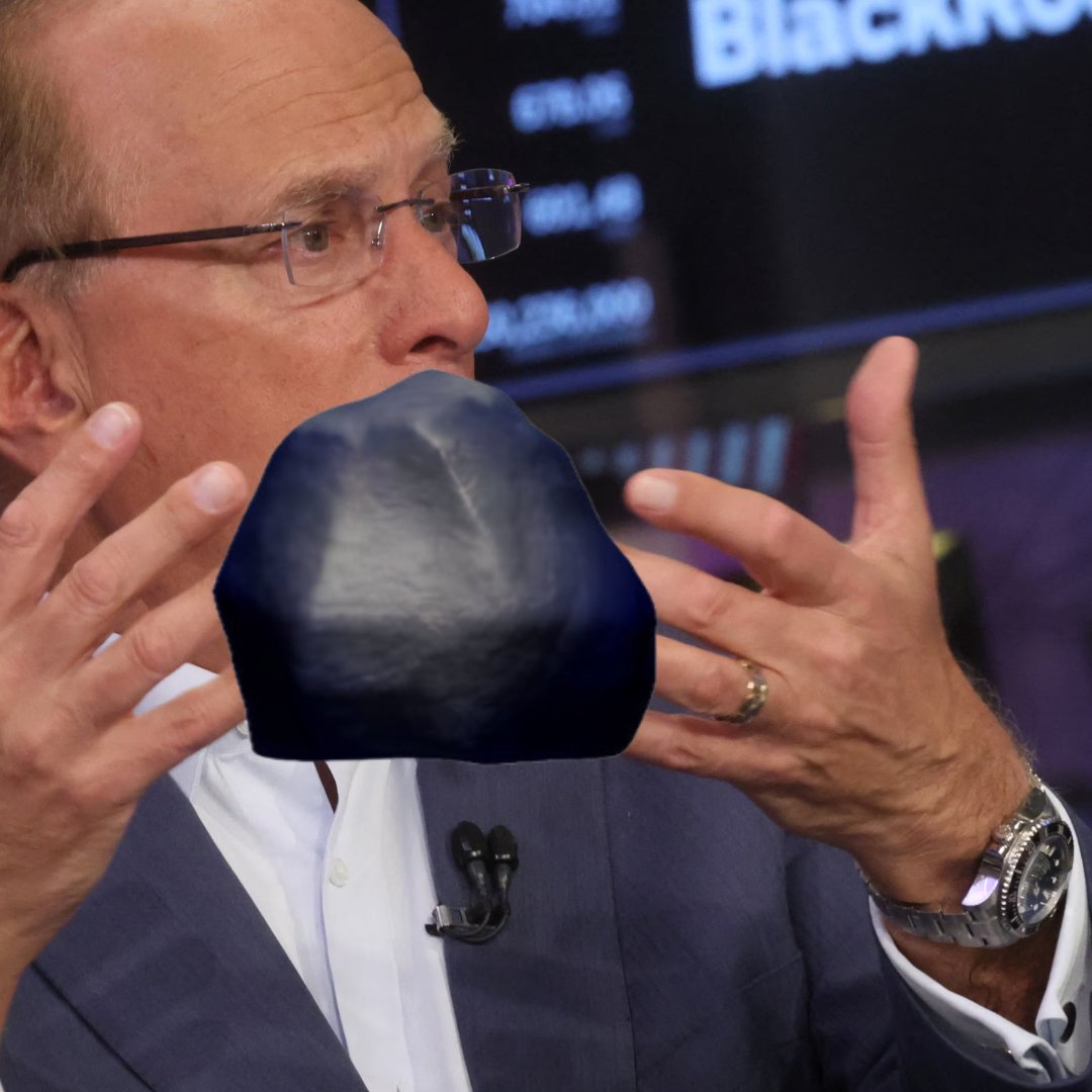 All you need is 🪨
#blackrockemoji

7h4T3UmF4gYn7ZjmyQ1NjEmCd4pM4GNw46onLGypump

#BlackRock #blackrockmeme #crypto #memecoins #larryfink #defi