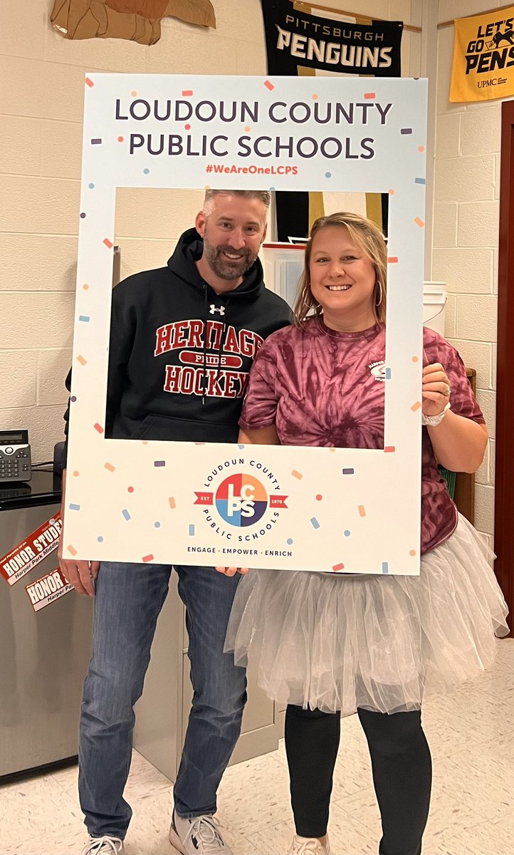 MrsMasarik's tweet photo. I love a good spirit day! And I love any opportunity to wear a tutu.  Great spirit today @HPMS_Official  #WeAreOneLCPS! https://t.co/RoEC3SLxwF