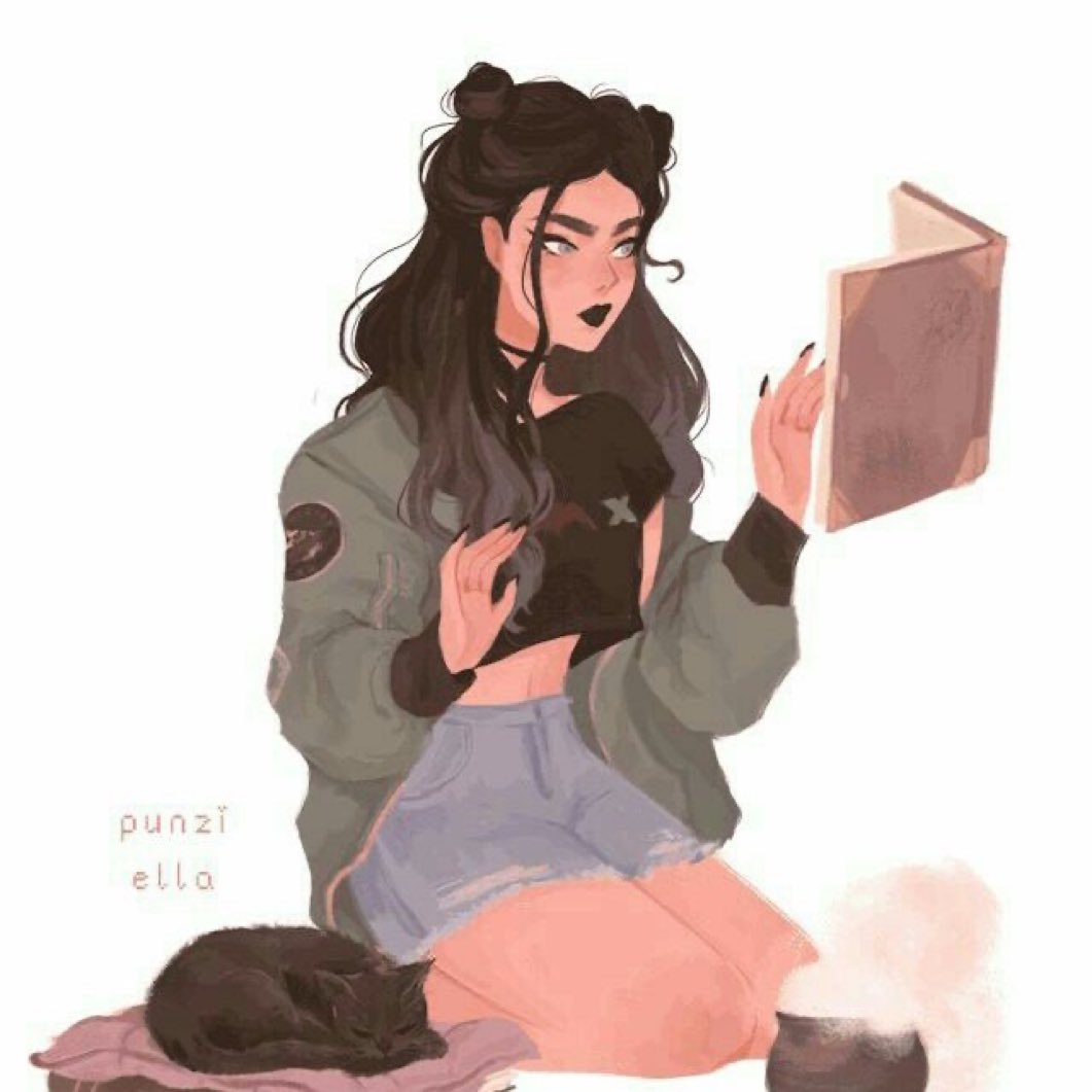 ADaemonicVessel's tweet photo. How she sometimes read her books.  Don’t disturb her, unless you have something important to say to the goth. https://t.co/AXvWuAAVeM