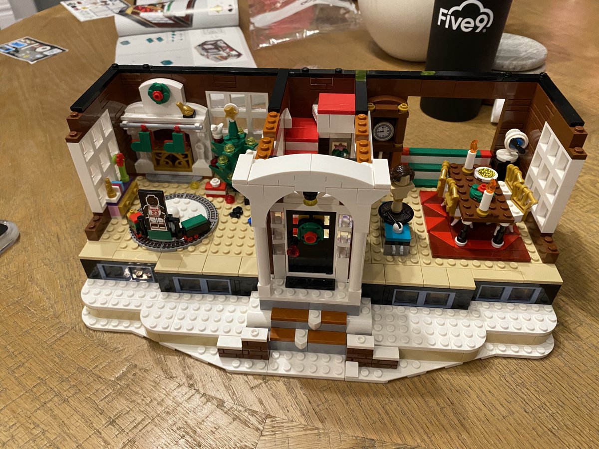 The wife’s current mission: to finish the Home Alone Lego house before Christmas lol