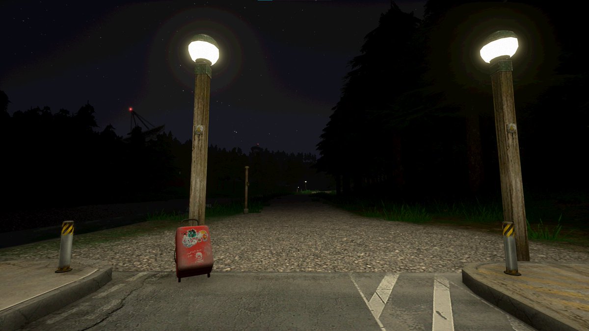 Toastiez's tweet photo. You just arrived at your new job at an unnamed research site, it's the middle of the night and all you have is your suitcase. You have a mile long walk ahead of you to get to the base of operations. Midnight snack, anyone? #voicesofthevoid https://t.co/Xru13WqK9b
