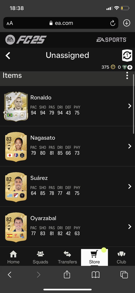 AFC_Boogz's tweet photo. First owner tradeable R9 (Ronaldo Nazario) account for sale PS5 Dm me for offers #FC25 #ultimateteam https://t.co/bieqqJr2EP