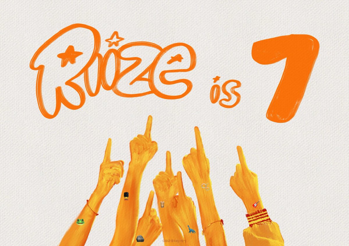RIIZE IS 7  
🌅☝️
🐸💂🪨🧋🦕🫧🎸

 #LOVE_FOR_7RIIZE