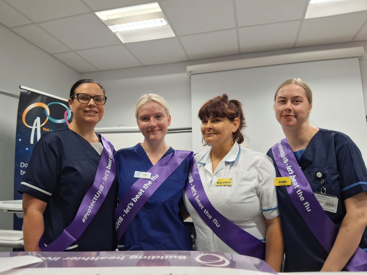 HCOP are vaccinating at B1 staff entrance this morning until 11am! Come and get your flu vaccine #FluSeason #UHB